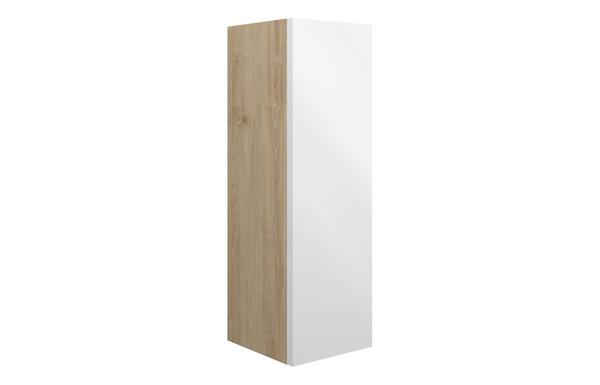 Eden 200mm Slim Base Unit - White Gloss (Oak Cab)